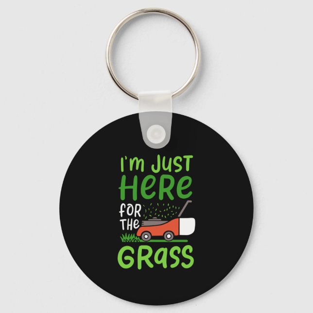 Gräsmatta Mower Nyckelring (Framsida)