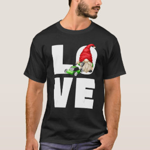 Gräsmatta Mower Pappa Garden Gnome För manar WHO K T Shirt
