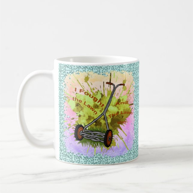 Gräsmatta Mower Pappa mugg (Vänster)