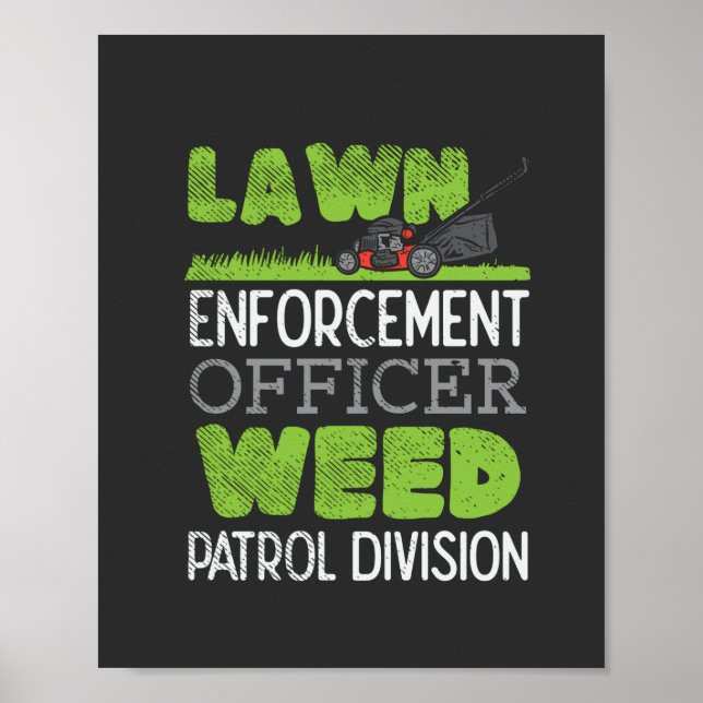 Gräsmatta Mower Poster (Framsidan)