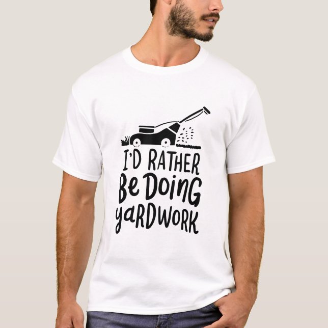 Gräsmatta Mower T-Shirt (Framsida)