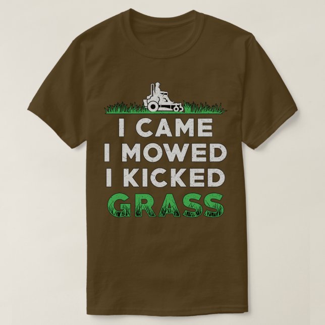 Gräsmatta Mowi... Jag fick mig att tappa gräsmassa T Shirt (Design framsida)