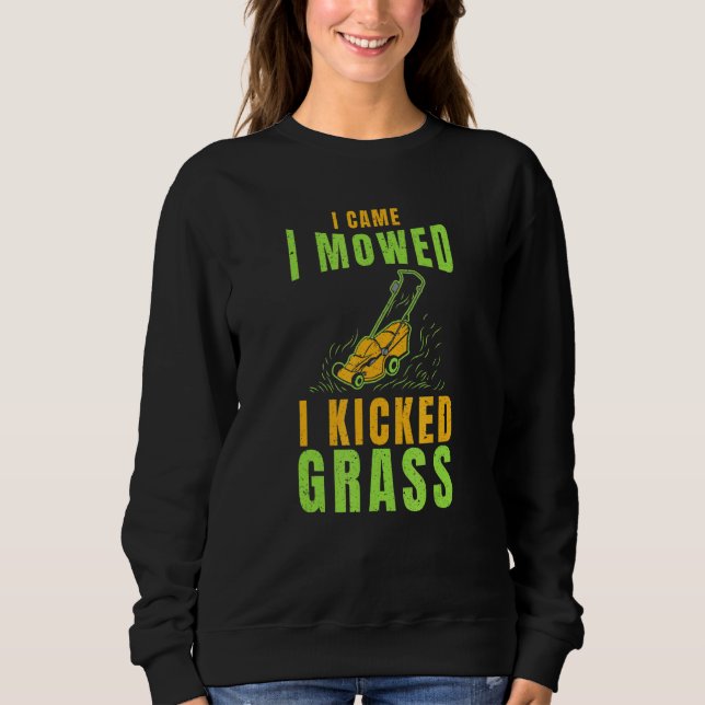 Gräsmatta Mowi, jag kom hit, Gräsmatta-traktor för T Shirt (Framsida)