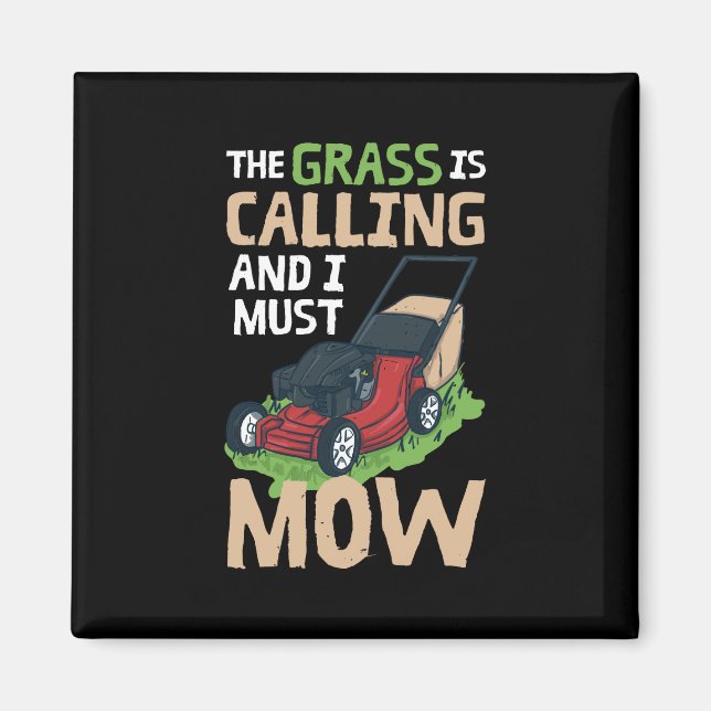 Gräsmatta Mowle - Grass ringer Magnet (Framsidan)