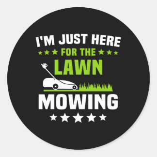 Gräsmatta Mows Lawnmower Mow Gräsmatta Mow Msing Runt Klistermärke