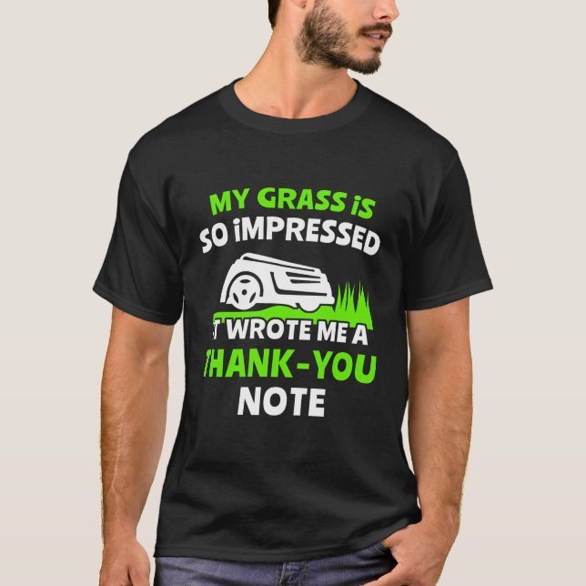 Gräsmatta Mving Robot Robotic Mower T Shirt (Framsida)