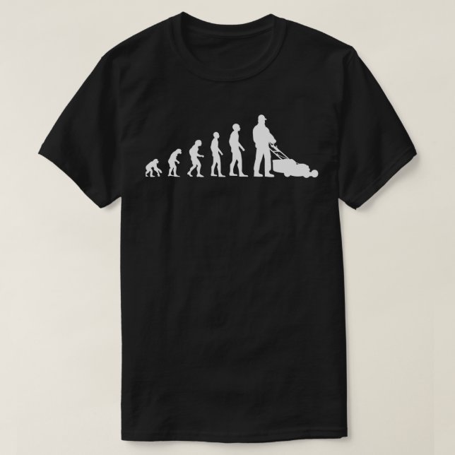 Gräsmatta Mwing Gräsmatta Evolution Funny Gift 3 T Shirt (Design framsida)