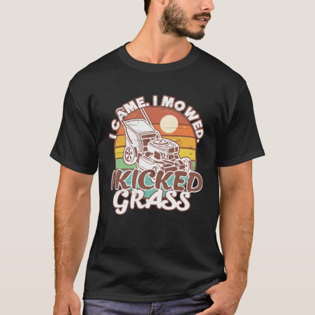 Gräsmatta Mwing I Mowed I Kicked Grass Gräsmatta M T Shirt (Framsida)
