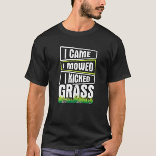 Gräsmatta Mwing jag kom i moled i sparkad gräs T Shirt