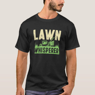 Gräsmatta Mwing Whisperer Gardener Landscaper Gras T Shirt