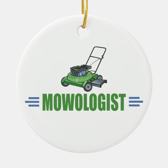 Gräsmatta- och ängsgående gräs- och landskapsvarv julgransprydnad keramik (Framsidan)