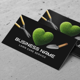 Gräsmatta och landning av Professionell i grus Visitkort