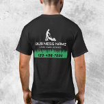 Gräsmatta- och landskapstjänst, mer svart t shirt<br><div class="desc">Gräsmatta- och landskapsvård - fler minimalistiska svarta skjortor.</div>