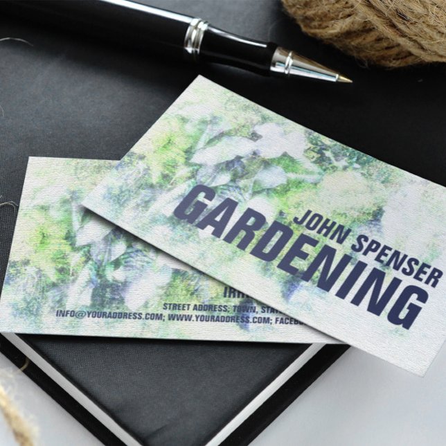  Gräsmatta- och naturvård Visitkort (Perfect for business)