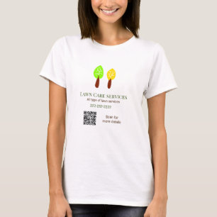 Gräsmatta- och omsorgstjänster lägger till e-post t shirt