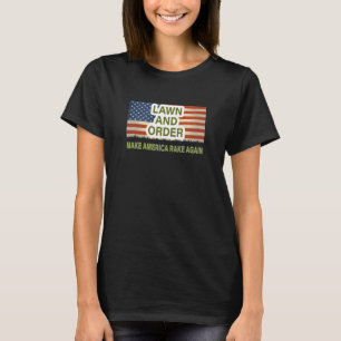 Gräsmatta och order.Gör om Amerika T Shirt