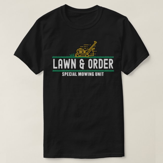 Gräsmatta & Order Speciell Making Unit Funny Pappa T Shirt (Design framsida)