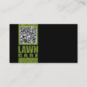 Gräsmatta Service Grass Lettering Simple Black Visitkort