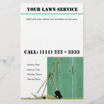 Gräsmatta Service Landscaping Business Flyer