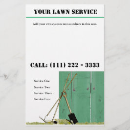 Gräsmatta Service Landscaping Business Flyer