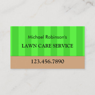 Gräsmatta Service Simple Grönt Grass Maintenance Visitkort