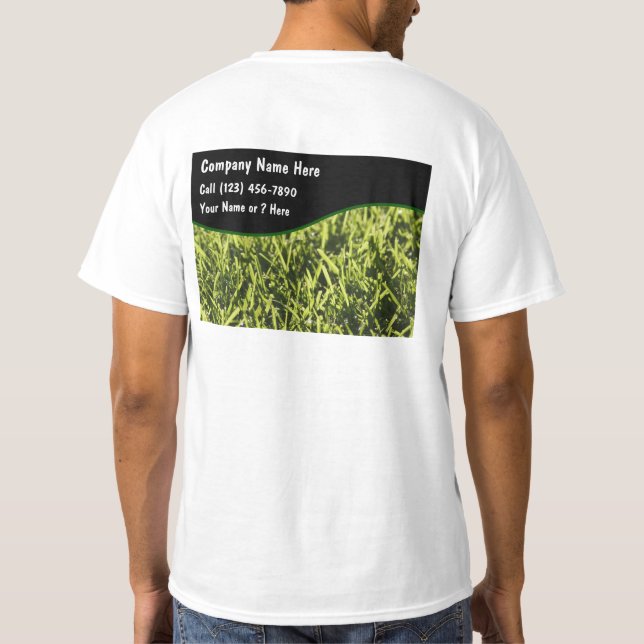 Gräsmatta Service Tshirts (Baksida)