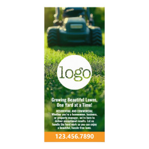 Gräsmatta Services - Logotyp för blandning, redige Reklamkort
