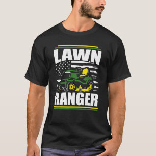 Gräsmatta Skogsvaktare Gräsmatta Mower Pappa Ameri T Shirt