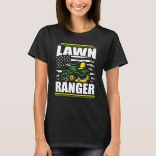 Gräsmatta Skogsvaktare Gräsmatta Mower Pappa Ameri T Shirt