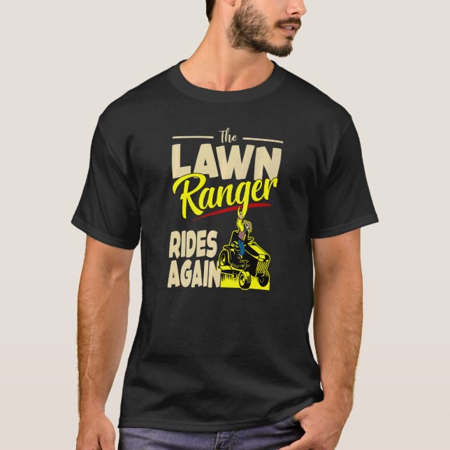 Gräsmatta Skogsvaktare Tractor Mower Trimmer Farme T Shirt (Framsida)