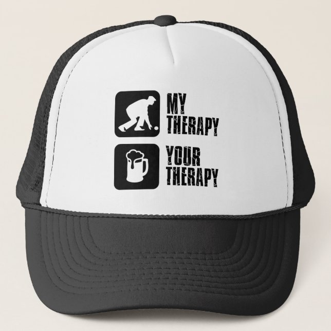 Gräsmatta som bowlar design keps (Framsida)