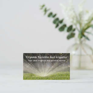 Gräsmatta Sprinkler- och bevattningstjänster Visitkort