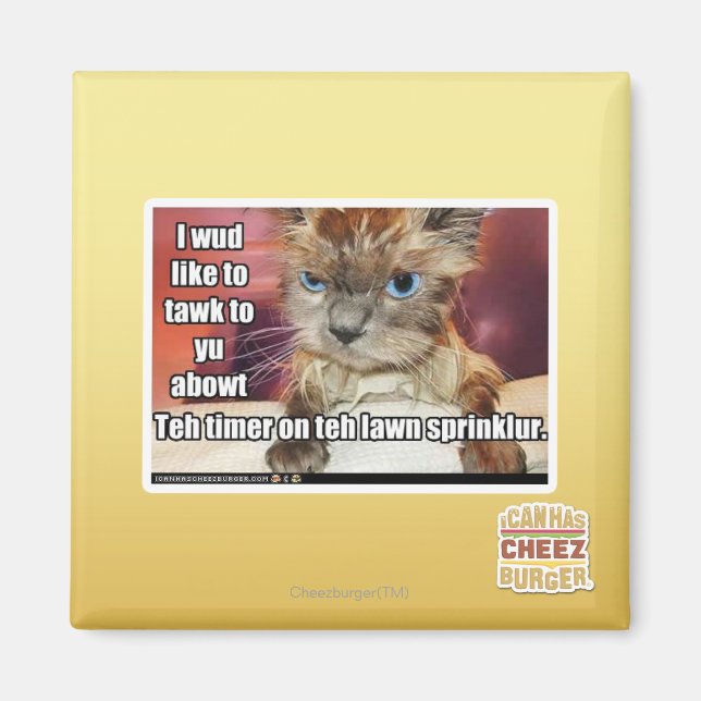 Gräsmatta Sprinklur Timer Magnet (Framsidan)