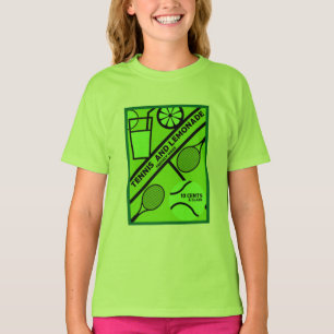 Gräsmatta tennis Player Graphic Art T-Shirt