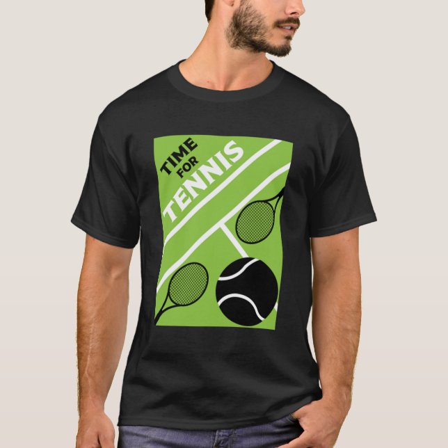 Gräsmatta Tennis Players T-Shirt (Framsida)