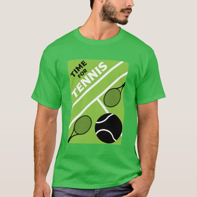 Gräsmatta Tennis Players T Shirt (Framsida)