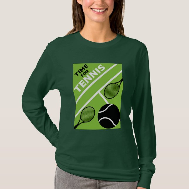 Gräsmatta Tennis Players T Shirt (Framsida)