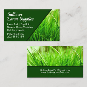 Gräsmatta Turf Grass Top Soil Supplier Visitkort