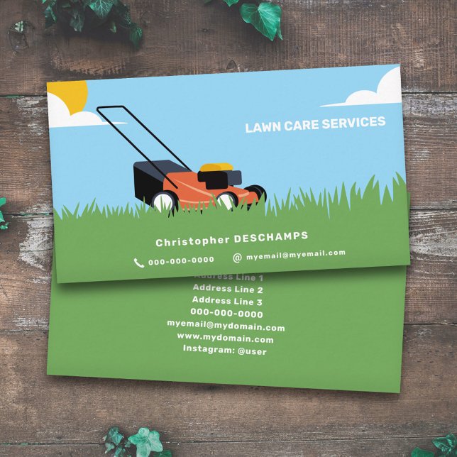 Gräsmatta Visitkort (Gardener & Lawn Care Business Card)
