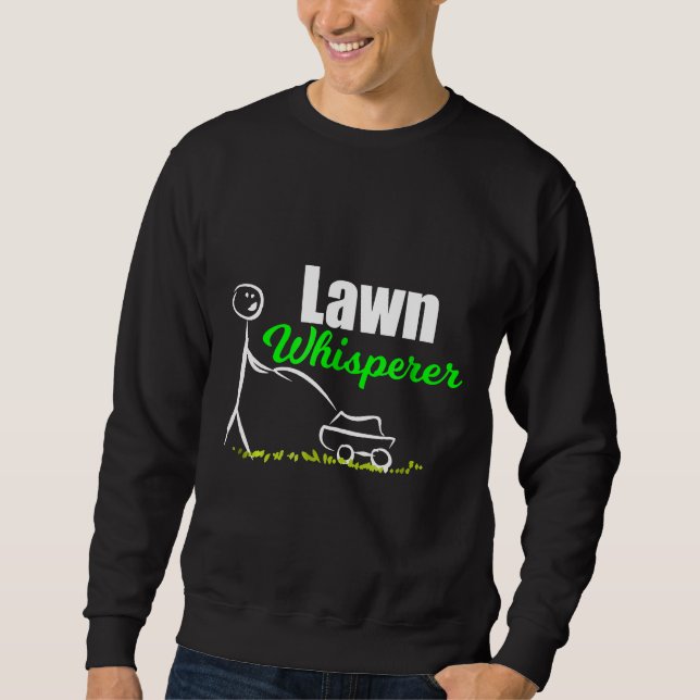 Gräsmatta Whisperer Garden Grass Natature Mower Lång Ärmad Tröja (Framsida)