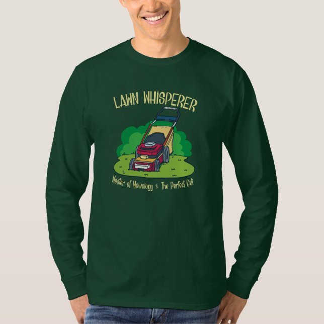 Gräsmatta Whisperer Gräsmatta Mower Garden  T Shirt (Framsida)