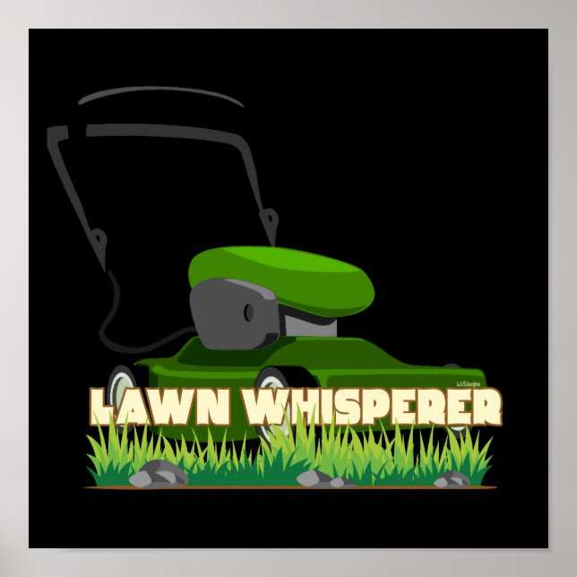 GRÄSMATTA WHISPERER-lustig  gåva Poster (Framsidan)