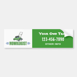 Gräsmatta Yard Mwing, Mow Lawns, Landscaping Grä Bildekal