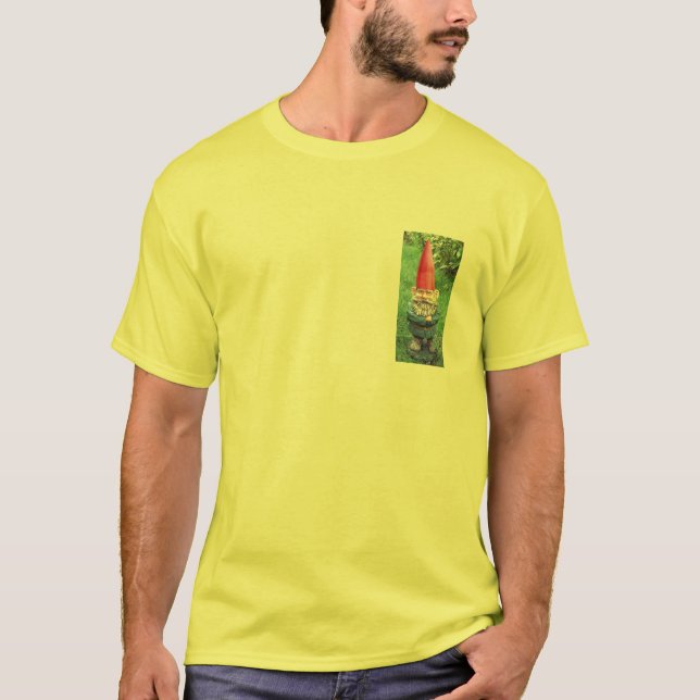 gräsmattagnomesäkerhet t shirt (Framsida)