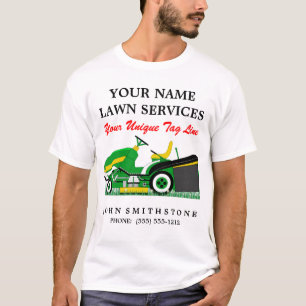 Gräsmattagräsklippningsmaskin   landskap   t-shirt