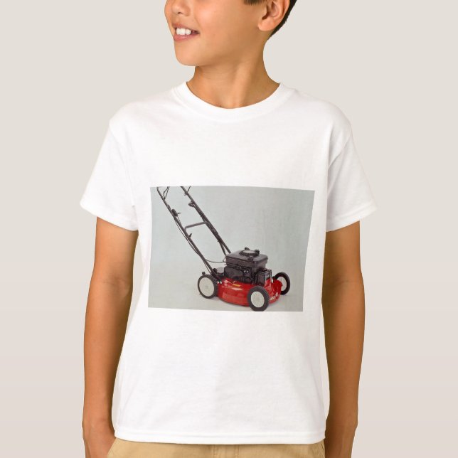 Gräsmattagräsklippningsmaskinfoto Tee Shirt (Framsida)