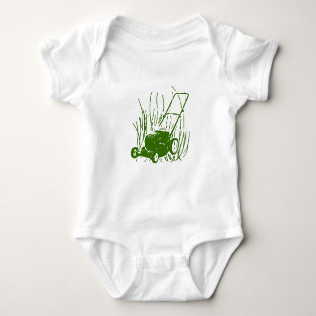 Gräsmattagräsklippningsmaskinspädbarn en Bodysuit Tröja (Framsida)