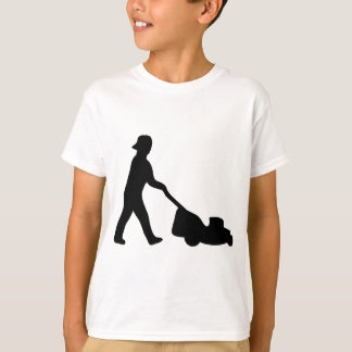 gräsmattagräsklippningsmaskinsymbol t-shirt