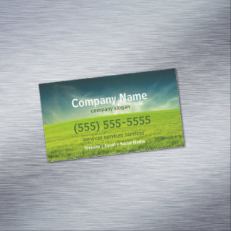 Gräsmattaomsorgmagnet Magnetiska Visitkort