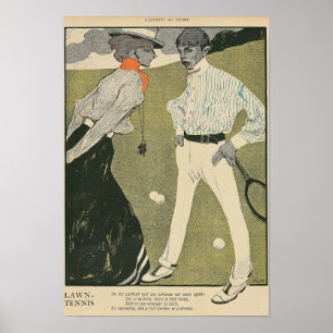 Gräsmattatennis Poster